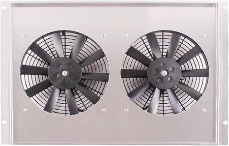 Luxerad HX64 4‑Row Radiator with Shroud & Fans for 1986 Monte Carlo/Cutlass/Regal/Malibu